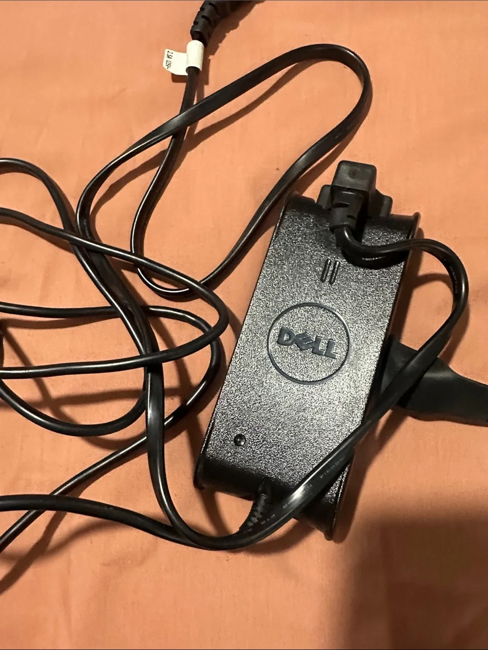 Dell Black AC Power Adapter with Attached Cable - Slim Travel Version